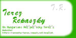 terez repaszky business card